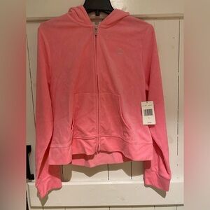 Juicy Pink Terry cloth Hoodie New XL